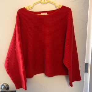 Lou & Grey 100% Cashmere Ribbed Sweater - Medium